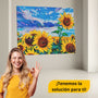 Cuadro de Girasol Lienzo
