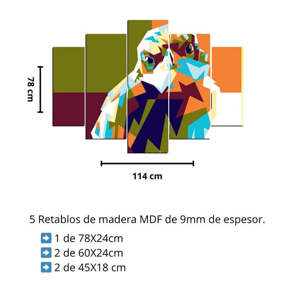 Kit de Cuadros Decorativos de Pájaros para Sala