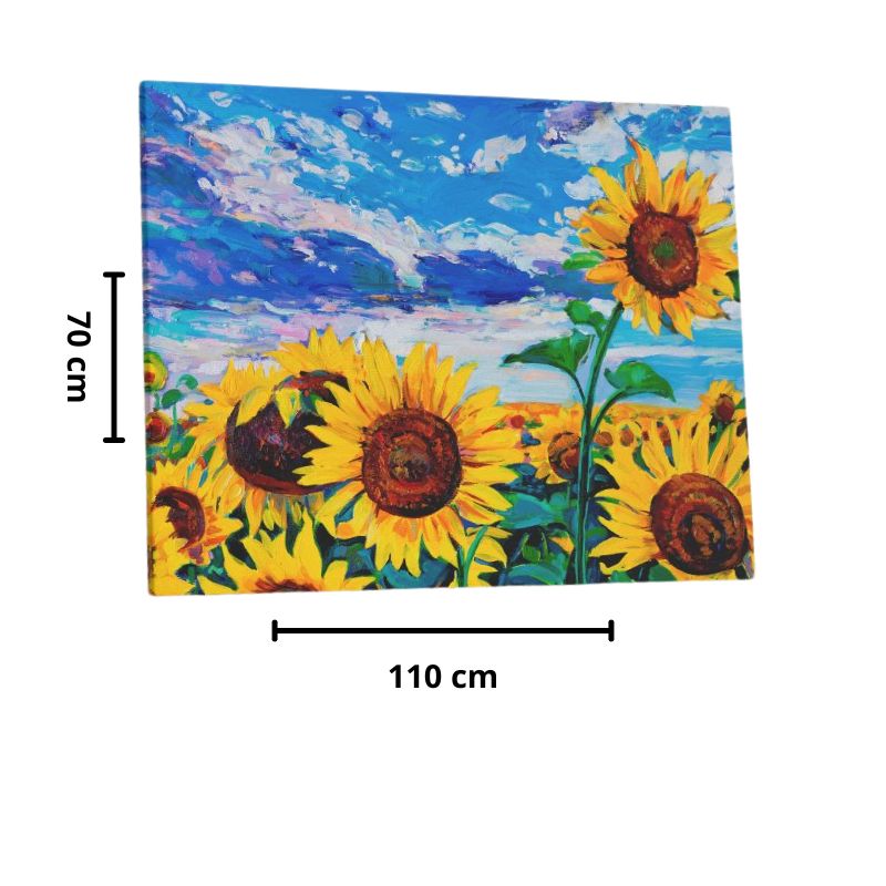 Cuadro de Girasol Lienzo