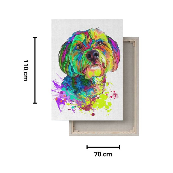 Cuadro de Perros Lienzo Abstracto