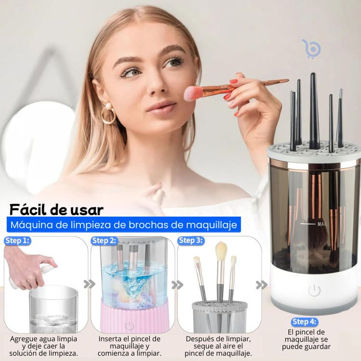 ✨ Lavadora Sónica de Pinceles Limpia 5 a la Vez | Mata Bacterias | Portátil - Big Happy