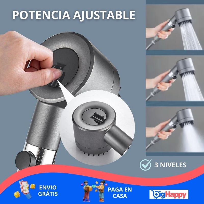 Cabezal de Ducha Potente y Ahorrador