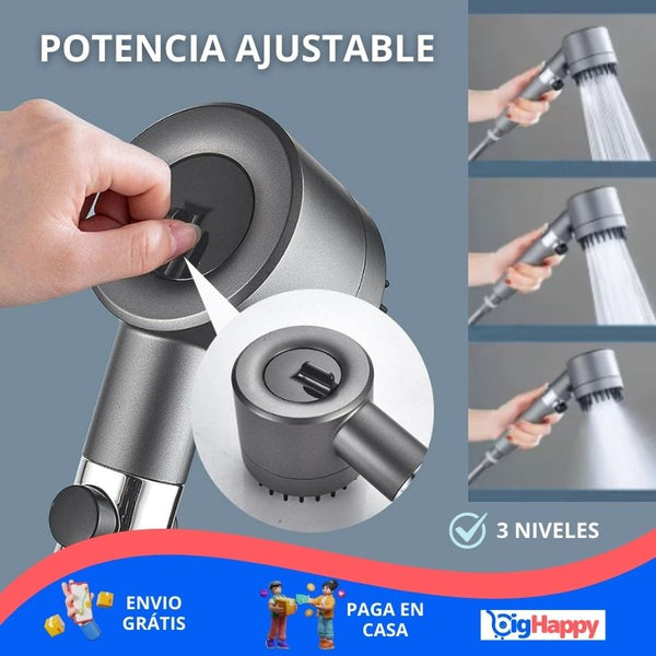 Cabezal de Ducha Potente y Ahorrador