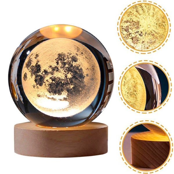Lampara Luna 3d Flotante Universo Planet
