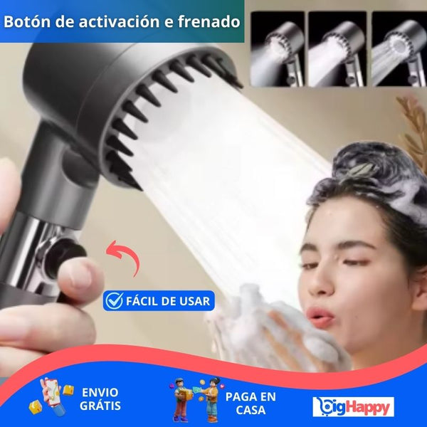Cabezal de Ducha Potente y Ahorrador