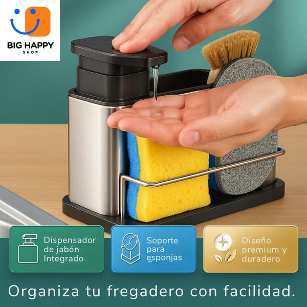 Dispensador de jabón y organizador
