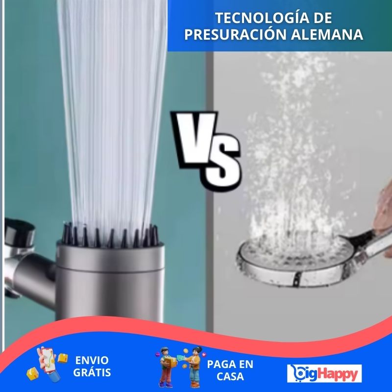Cabezal de Ducha Potente y Ahorrador