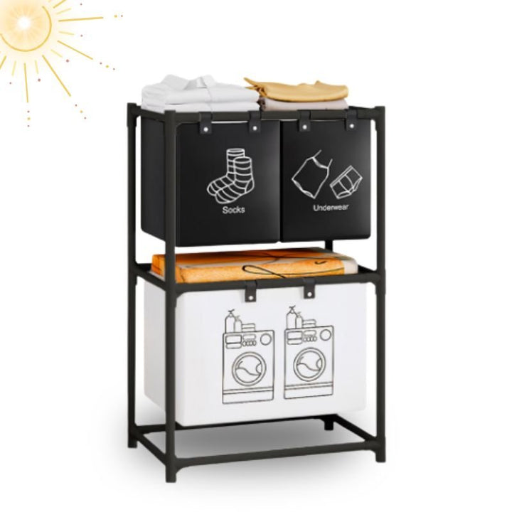 Cesto Canasta Para Ropa Sucia 2 Niveles - Big Happy