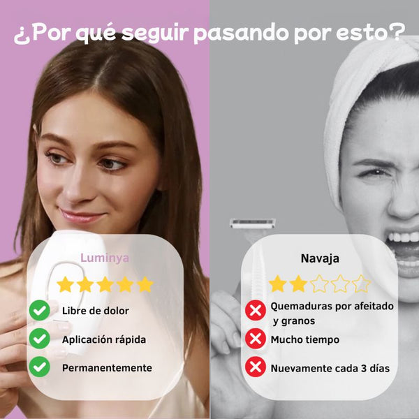 Depiladora Luminya IPL I La depilación láser líder para tu hogar