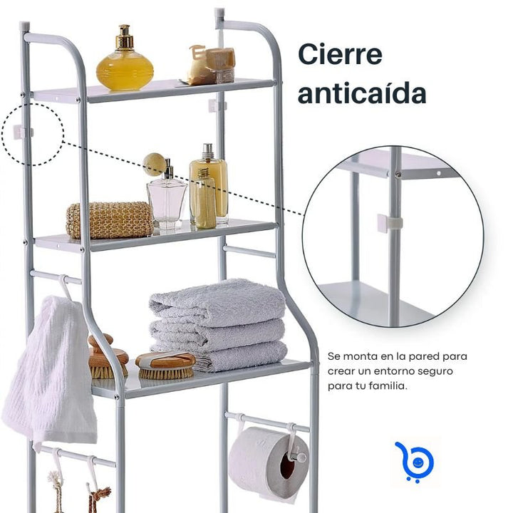 Nuevo Estante para Baño/lavadero - Soporte Organizador para Espacios Pequeños - Big Happy