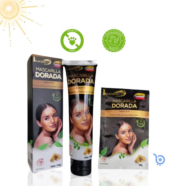 MASCARILLA  DORADA COLÁGENO DE ORO