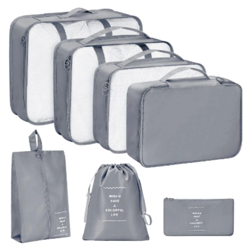 Kit Completo de Bolsas Viajeras x 8 Piezas | Viajes más cómodos