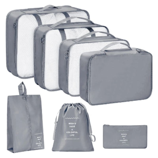 Kit Completo de Bolsas Viajeras x 8 Piezas | Viajes más cómodos