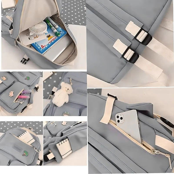 Kit Maleta Mochila Bolsos 5 en 1