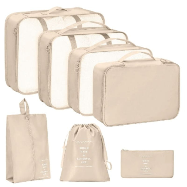 Kit Completo de Bolsas Viajeras x 8 Piezas | Viajes más cómodos