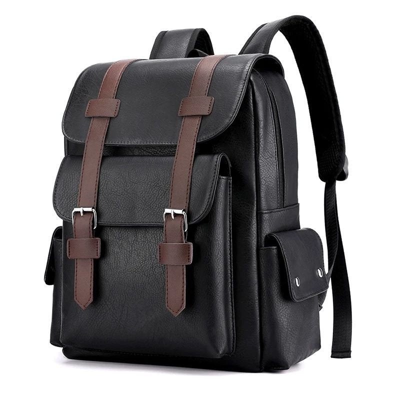NomadPac Mochila de Cuero PU Impermeable Retro - Big Happy