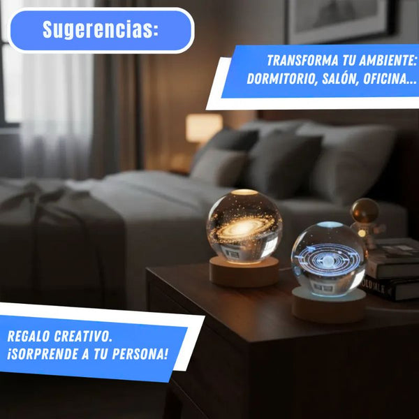 Lampara Luna 3d Flotante Universo Planet