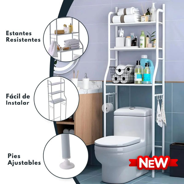 Nuevo Estante para Baño/lavadero - Soporte Organizador para Espacios Pequeños