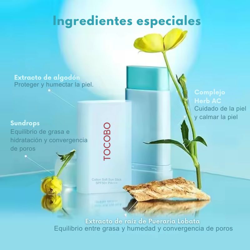 Tocobo Cotton Soft Sun Stick Protetor Solar Spf50