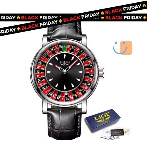 Reloj Masculino Lige Casino - Elegancia en Plata y Cuero