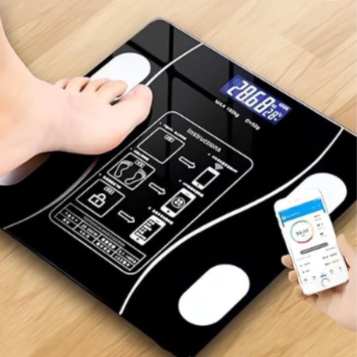 BigCombo Báscula Inteligente con Bluetooth - Monitor de Composición Corporal y App + Almohada Ergonomica SOLO HOY - Big Happy