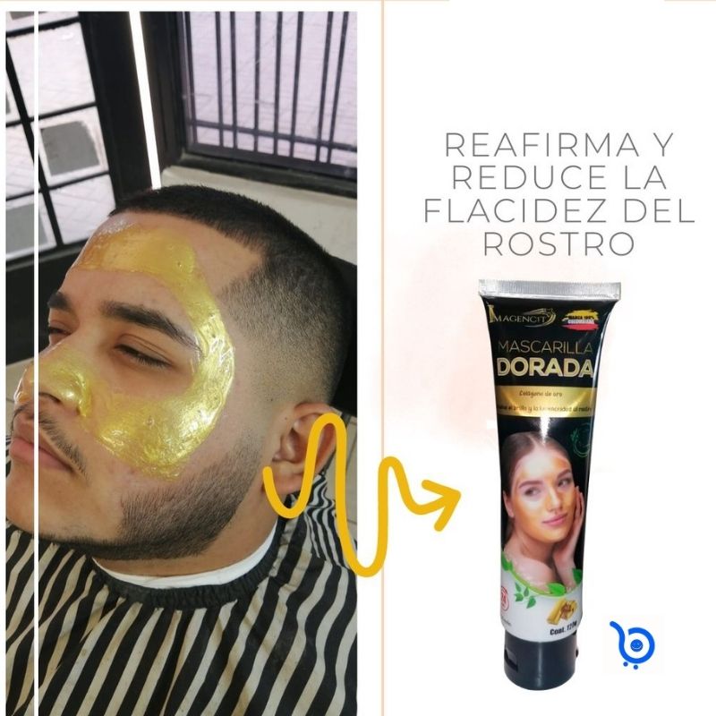 MASCARILLA  DORADA COLÁGENO DE ORO