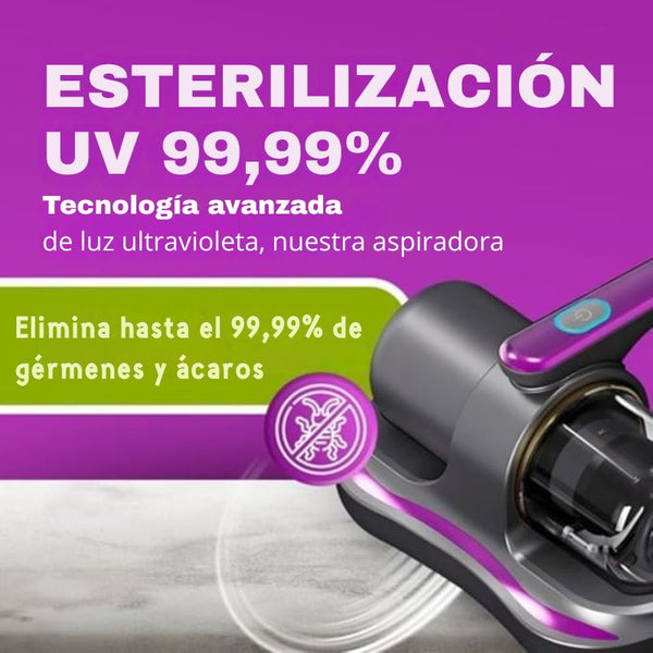 Aspiradora De Mano con Luz UV BigHappy - ¡Limpieza Profunda con Felicidad!