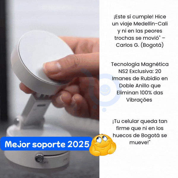 Soporte BigChimba NS2 – Magnético com Ventosa a VÁCUO 20x más adherente