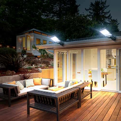 Lámpara Solar con Sensor de Movimiento y Resistencia al Agua - ClearGuard® -
