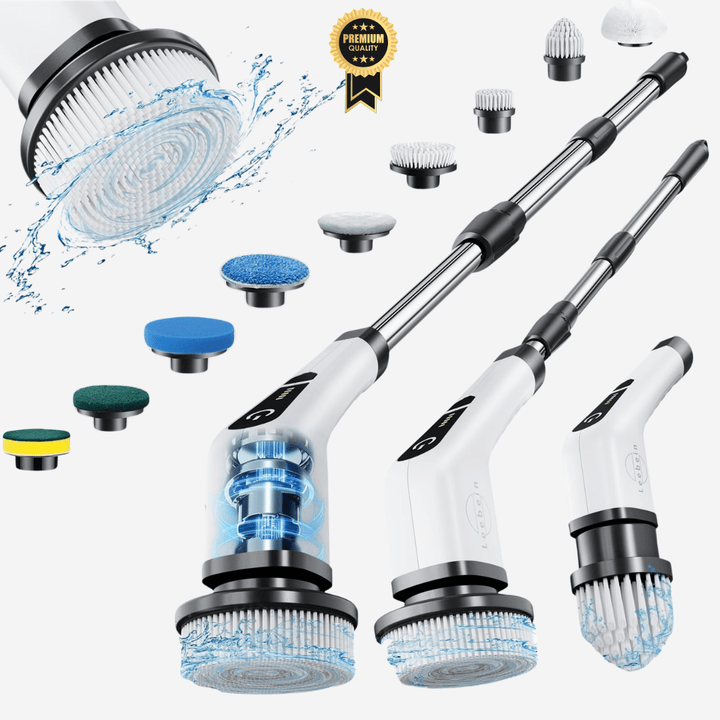 Cepillo de Limpieza Eléctrico | Cabezal Giratorio | 9 EN 1 - Big Happy