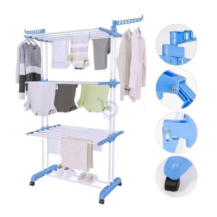 Tendedero SecMax™ Vertical de 4 Niveles - Big Happy