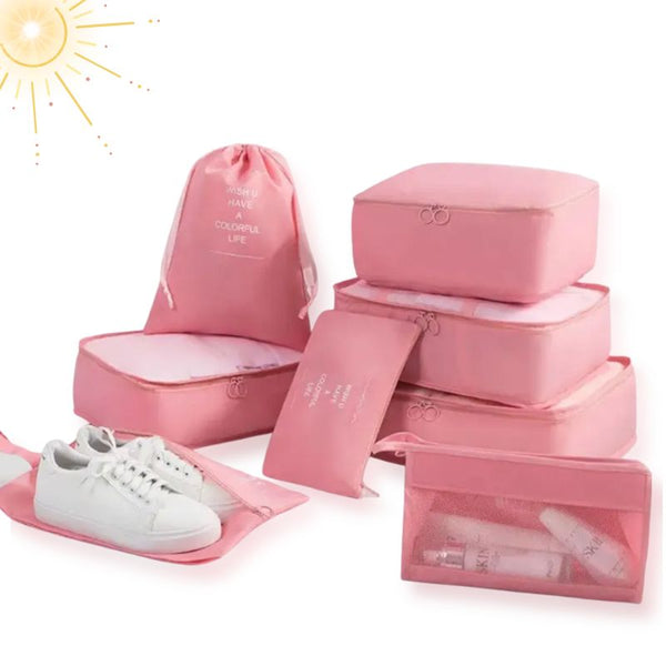 Kit Completo de Bolsas Viajeras x 8 Piezas | Viajes más cómodos