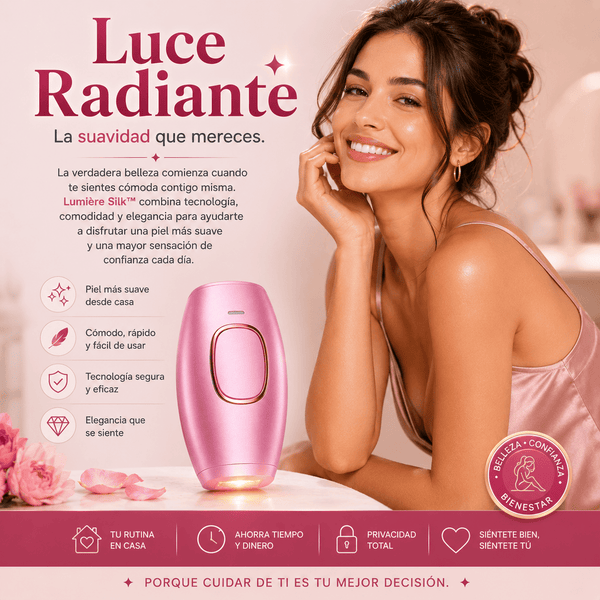 Depiladora Láser IPL Lumière Silk™ 5 Niveles de Energía para Depilación Permanente en Casa