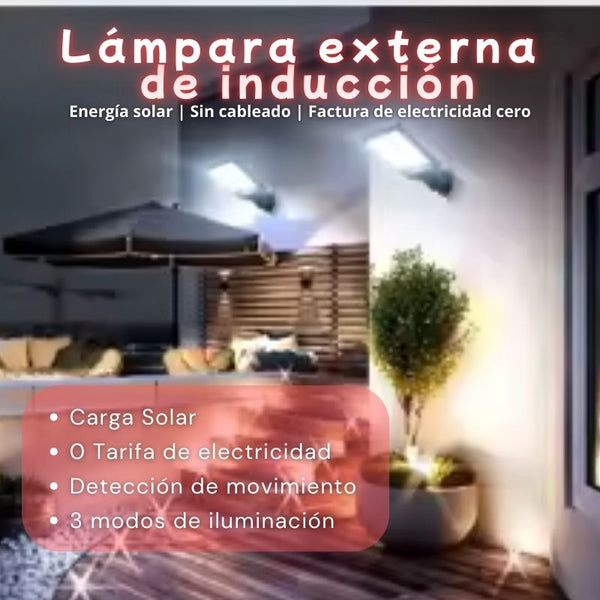 Lámpara Solar con Sensor de Movimiento y Resistencia al Agua - ClearGuard® -