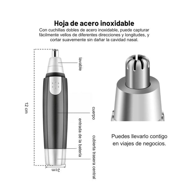 Recortador de pelo de nariz y orejas - PrecisionTrim Pro