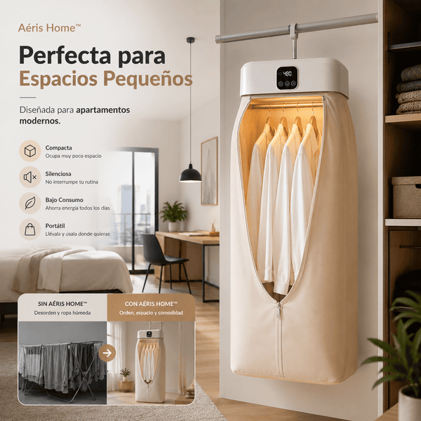 Secadora de Ropa Eletrica Aéris Home™ | Seca tu ropa sin depender del clima