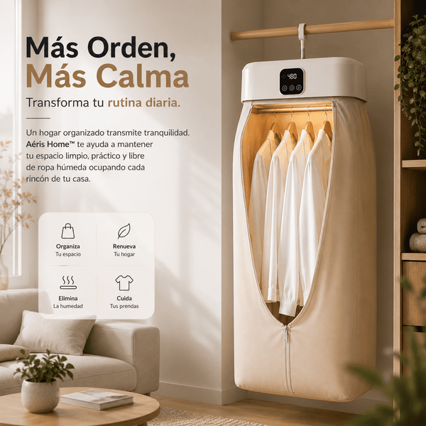 Secadora de Ropa Eletrica Aéris Home™ | Seca tu ropa sin depender del clima
