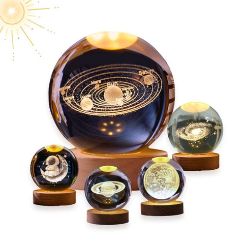 Lampara Luna 3d Flotante Universo Planet - Big Happy