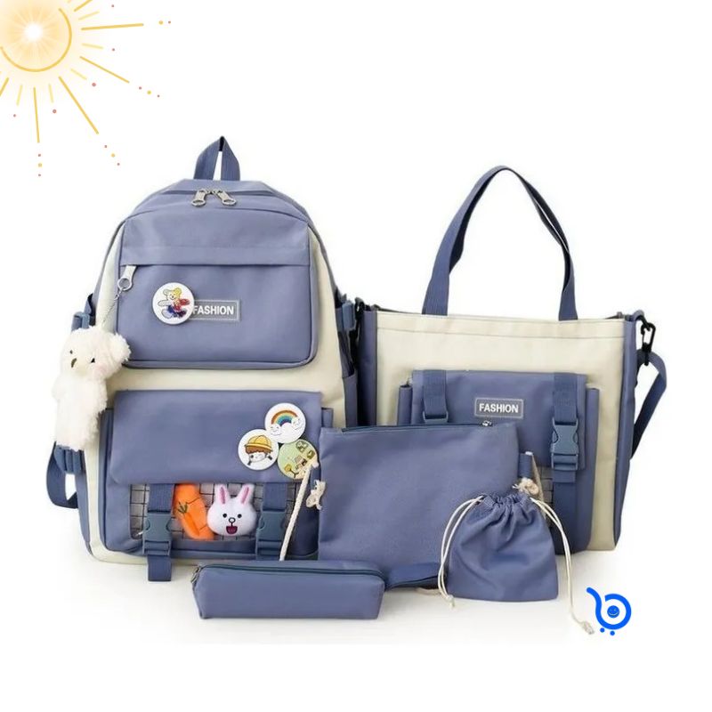 Kit Maleta Mochila Bolsos 5 en 1