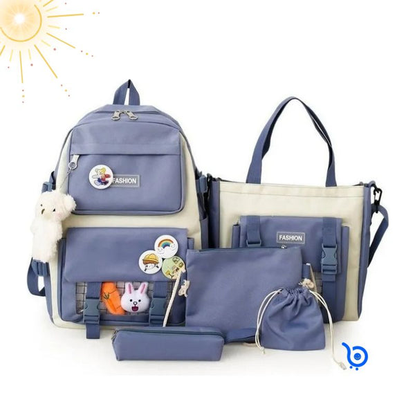 Kit Maleta Mochila Bolsos 5 en 1