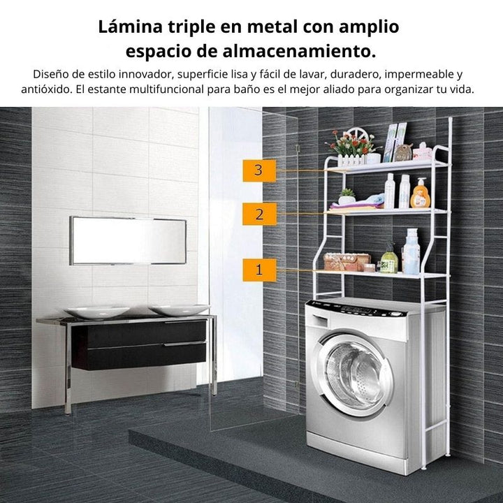Estante de Lavadora | 3 Niveles - Big Happy