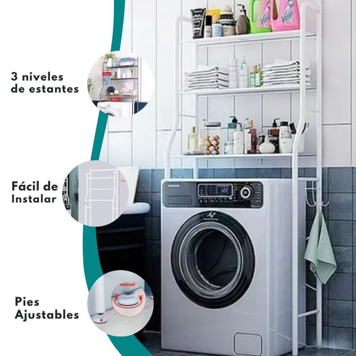 Estante de Lavadora | 3 Niveles - Big Happy