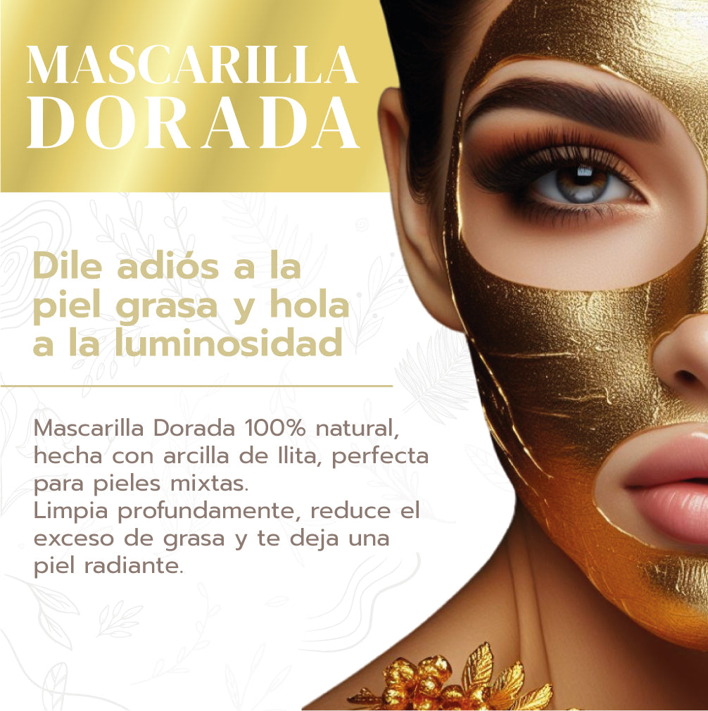 MASCARILLA  DORADA COLÁGENO DE ORO