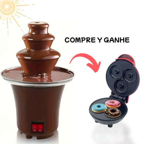 Fuente de Chocolate con Máquina de Donas de Regalo HOY