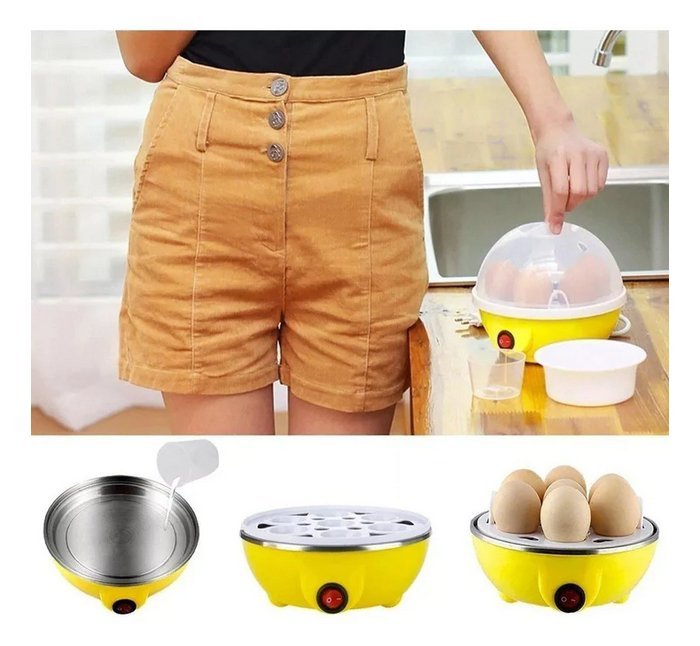 Cocedor eléctrico para huevos, acero inoxidable de 220 o 110 V - Big Happy