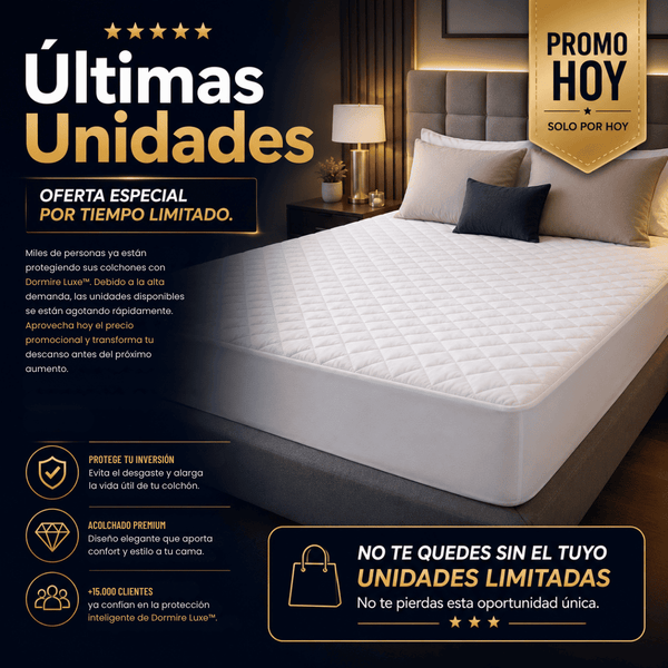 Protector de colchón antifluido | Suavidad, Ajuste Perfecto y Protección Total - Dormire Luxe™