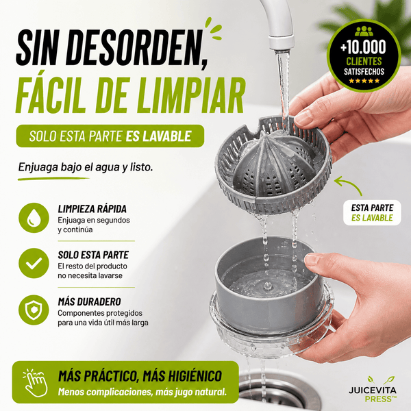 Exprimidor de limón y naranja electrico recargable - JuiceVita Press