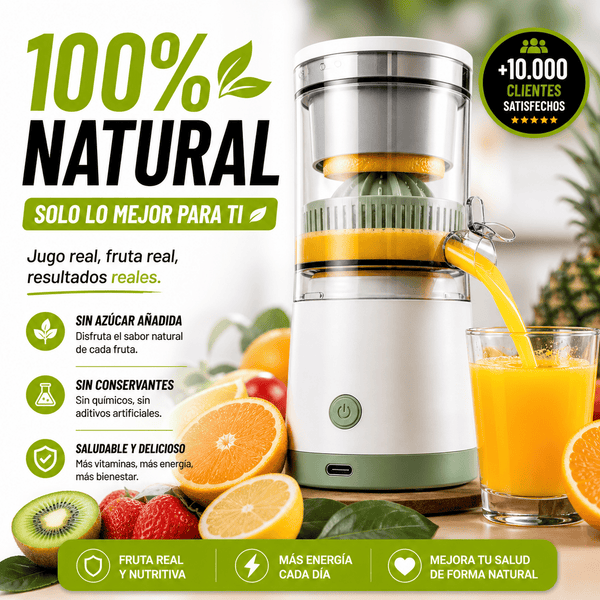 Exprimidor de limón y naranja electrico recargable - JuiceVita Press