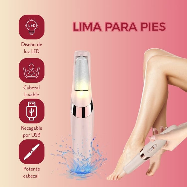 Lima Elétrica para pies VelouFeet™ 🔥 – El Secreto de los Pies Perfectos