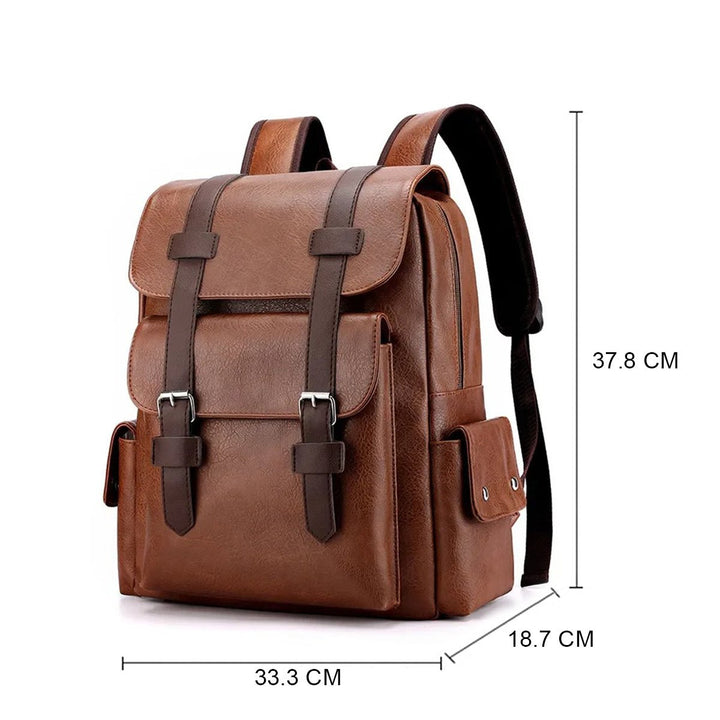 NomadPac Mochila de Cuero Impermeable Retro - Big Happy